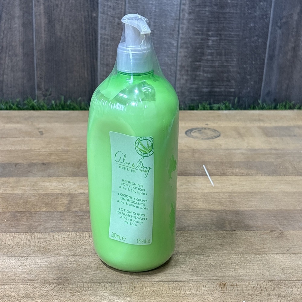 Perlier Aloe & Soy Lipids Refreshing Body Lotion 16.9 oz 500ml New Sealed